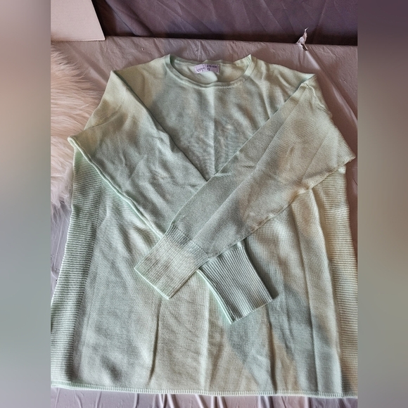 NEW- Kersh Mint Green Women's Light Knit Sweater, Size Large - Picture 5 of 5